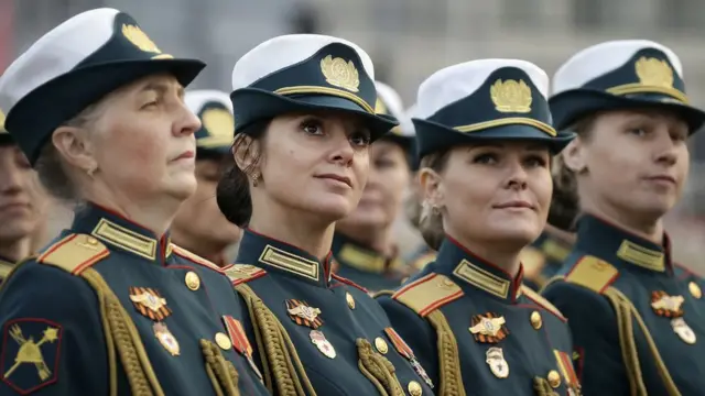 На репетиции парада Победы в Москве