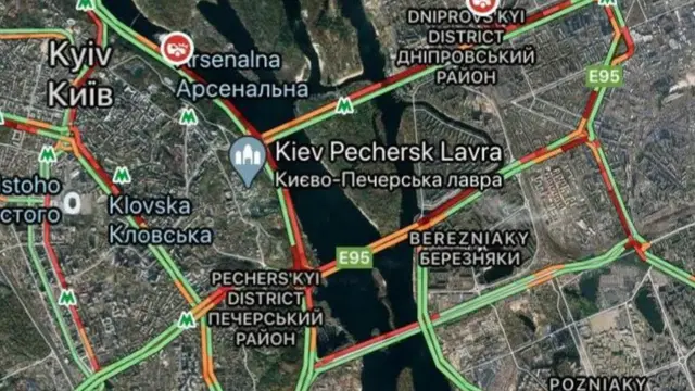 Google Maps - затори