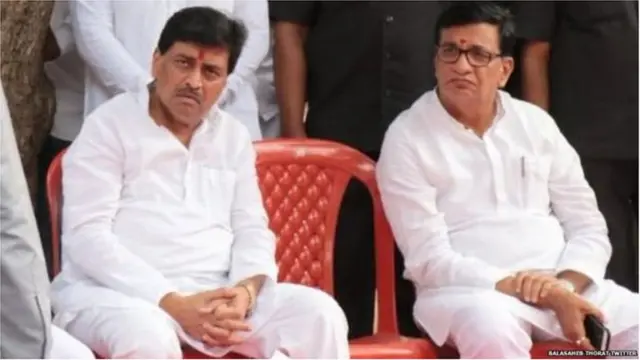 अशोक चव्हाण आणि बाळासाहेब थोरात