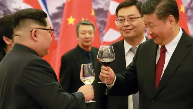 金正恩访问北京会见习近平