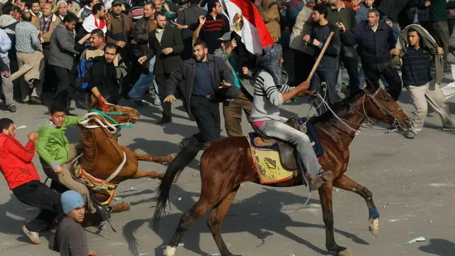 جانب من "موقعة الجمل" في مصر