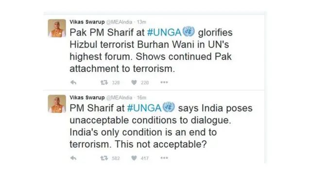 भारतीय विदेश मंत्रालय के प्रवक्ता का ट्वीट