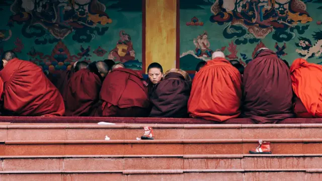 Buddhist novices in China