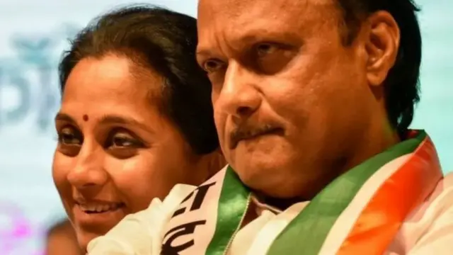 सुप्रिया सुले और अजित पवार