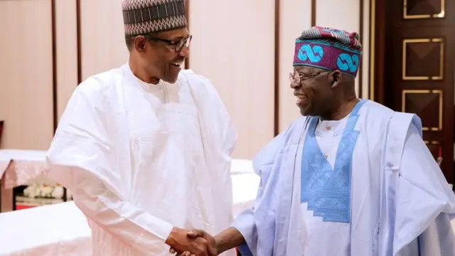 Bola Tinubu ati Muhammadu Buhari