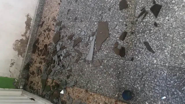 El patio de la casa de Wilson Bermúdez