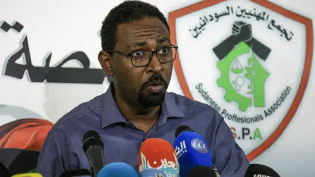 Amjad Farid, un porte-parole de l'Association des professionnels du Soudan, le mouvement à la pointe des manifestations antigouvernementales au Soudan.