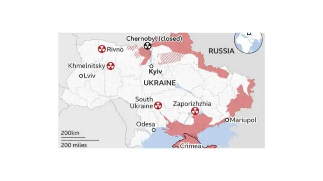 Photo 2 - မတ်လ ၃ ရက်နေ့ ညပိုင်းအထိ ရုရှားတပ်တွေ ယူကရိန်းပြည်တွင်း ဝင်ရောက်မှုပြ မြေပုံ