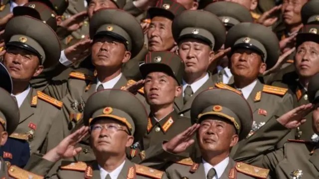 Wanajeshi wa jeshi la Korea kaskazini