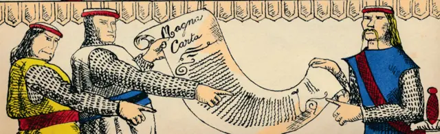 Barones con la carta magna