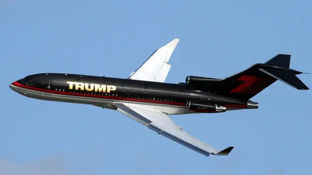 El avión Boeing 727 de Donald Trump