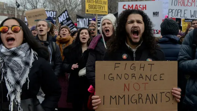 Protesta contra Trump
