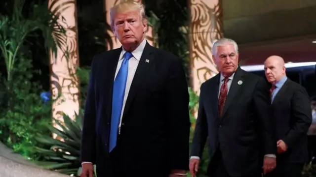 ترامب وماكماستر وتيلرسون