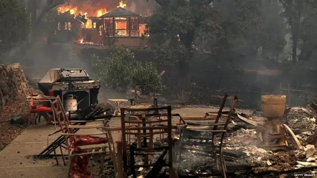 It has been stoked by a combination of strong winds, low humidity and hot, dry weather.