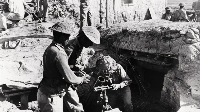 পূর্ব পাকিস্তানের হিলি অঞ্চলে পাকিস্তানি বাহিনীর মর্টার অবস্থান, ২৭/১১/১৯৭১।