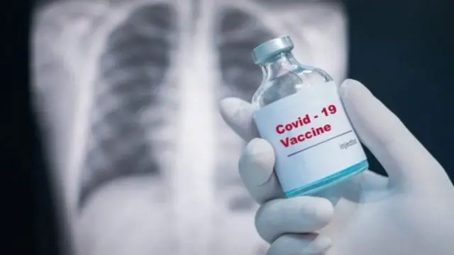 لقاح محتمل وأشعة لرئة مريض