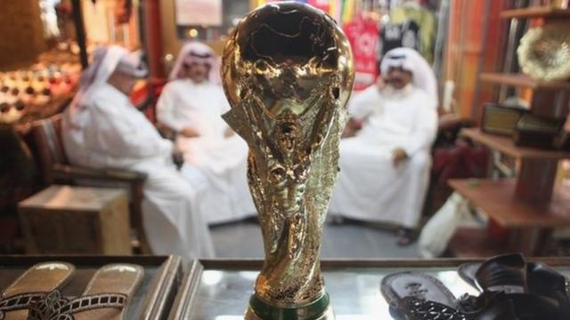 Replica World Cup on display in Doha