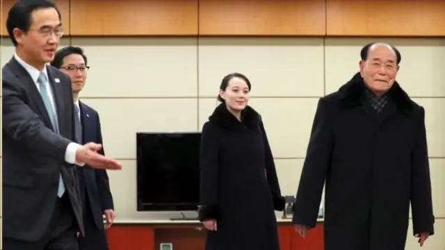 කිම් යොන්ග් නාම් (දකුණේ), කණ්ඩායමේ නිල ප්රධානියා