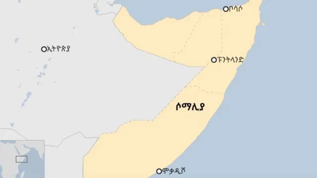 የሶማሊያ ካርታ