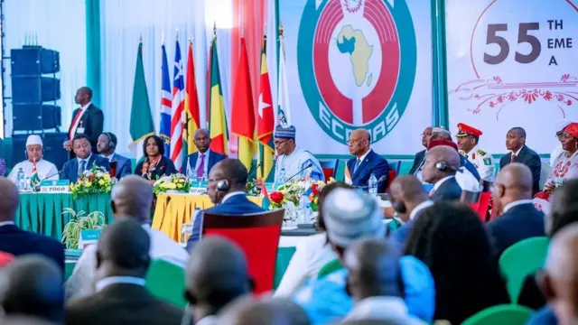 West African leaders gada for di 55th ordinary session of Ecowas
