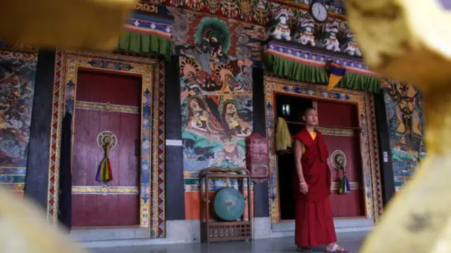 સિક્કીમમાં આવેલા બૌદ્ધ મઠની તસવીર