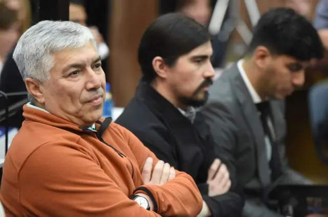 Lázaro Báez durante su juicio