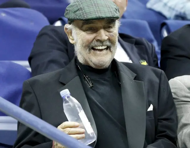 Sean Connery at the US Open in August 2017