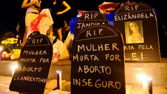 manifestação contra o aborto