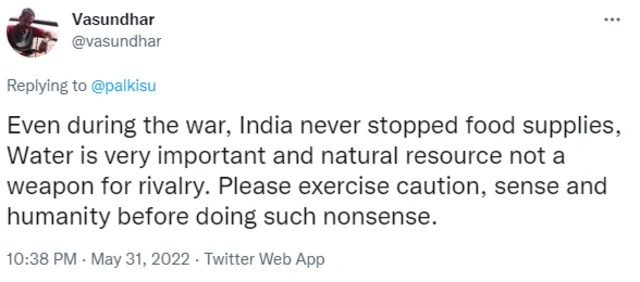 دریائے سندھ، انڈیا، پاکستان، پانی