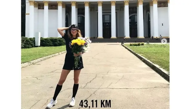 На своє день народження Тетяна Гриньова пробігла 43 км на ВДНХ