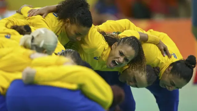 Бразильская команда по гандболу на Олимпиаде-2016 в Рио