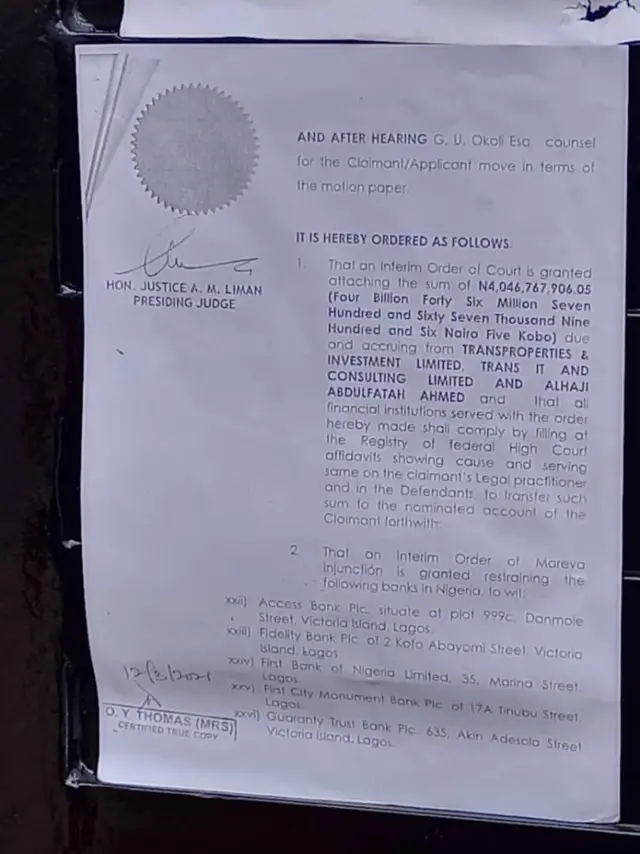 AMCON seize Abdulfattah Ahmed,Ilorin mansion: Nigeria seize Kwara former govnor property