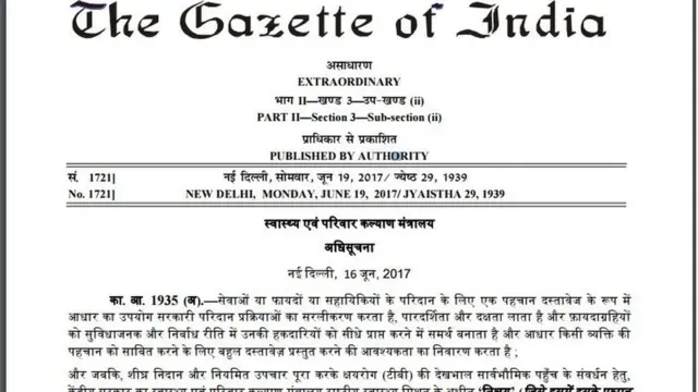 सरकारी अधिसूचना