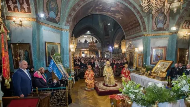 Ігор Додон у церкві