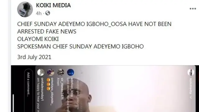 Itakurọsọ pẹlu Sunday Igboho