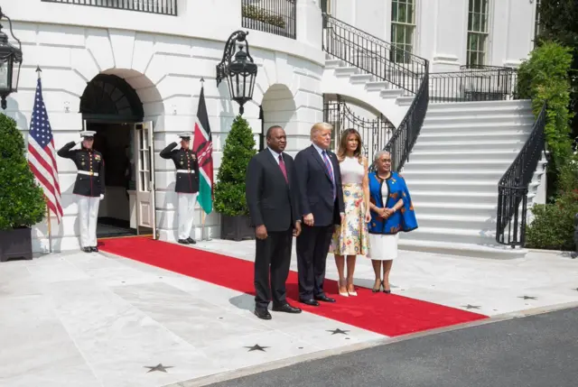 Kenyatta na Trump
