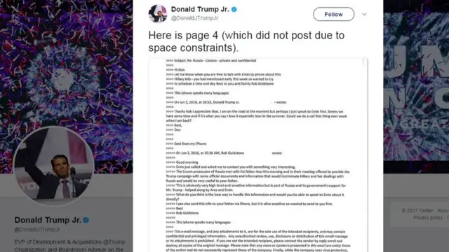 Donald Trump Jr, twitter