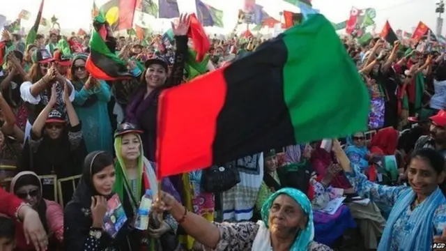 2014 में बिलावल भुट्टो की रैली में आए समर्थक