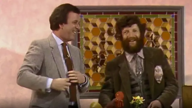 Williams con el periodista británico Terry Wogan