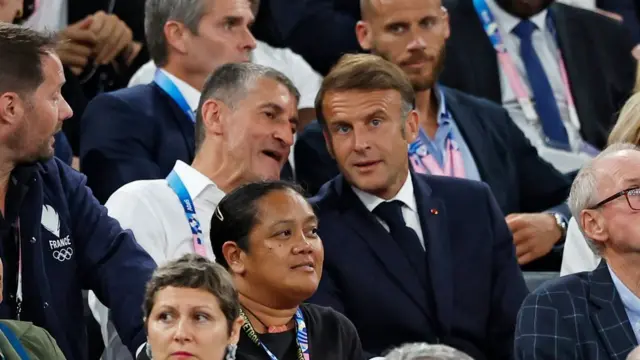 Емануел Макрон у публици