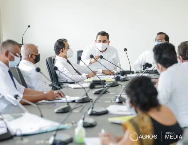 Shasheendra Rajapaksa at an agro meeting
