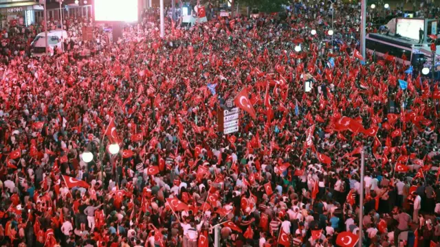 Kızılay'daki darbe girişimi protestosu