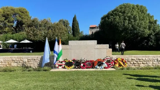 इसराइल में भारतीय सैनिकों को श्रद्धांजलि