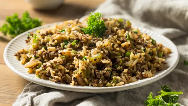 Пилав с куриной печенью