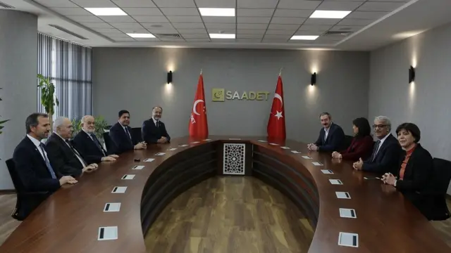 Saadet Partisi ve HDP heyetleri