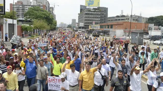 Protestas en Caracas