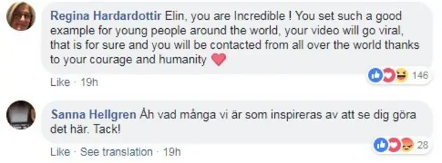 Facebook screenshot