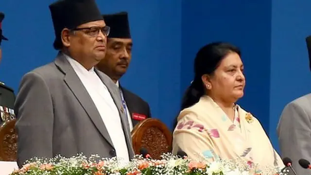 संसदको संयुक्त बैठकमा राष्ट्रपतिसँगै राष्ट्रियसभा अध्यक्ष तथा प्रतिनिधिसभाका सभामुख