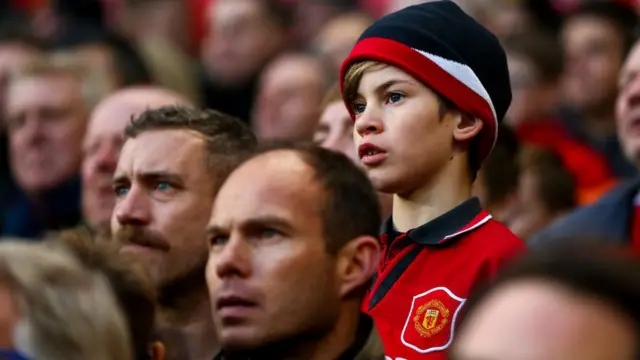 Aficionados del Manchester United.