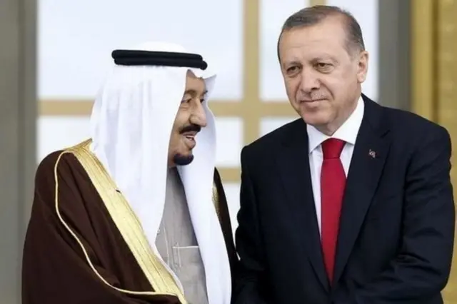 Suudi Arabistan Kralı Selman bin Abdulaziz ve Cumhurbaşkanı Recep Tayyip Erdoğan